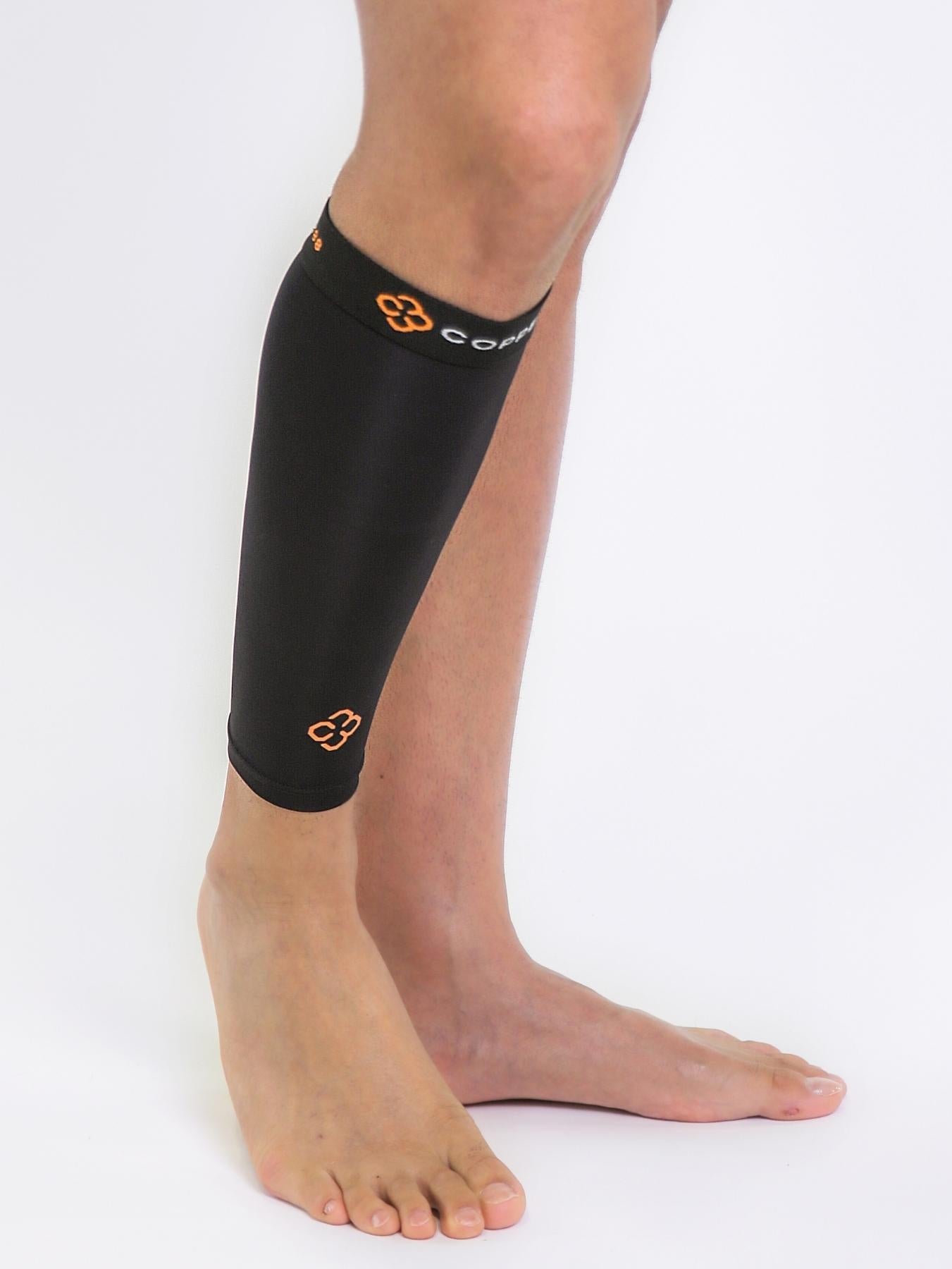 CALF Copper Compression SLEEVES by COPPER HEAL (1 Pair) - Best for doing  Exercise as well as Sport Recovery - Calf Muscle Strains Shin Splints Leg